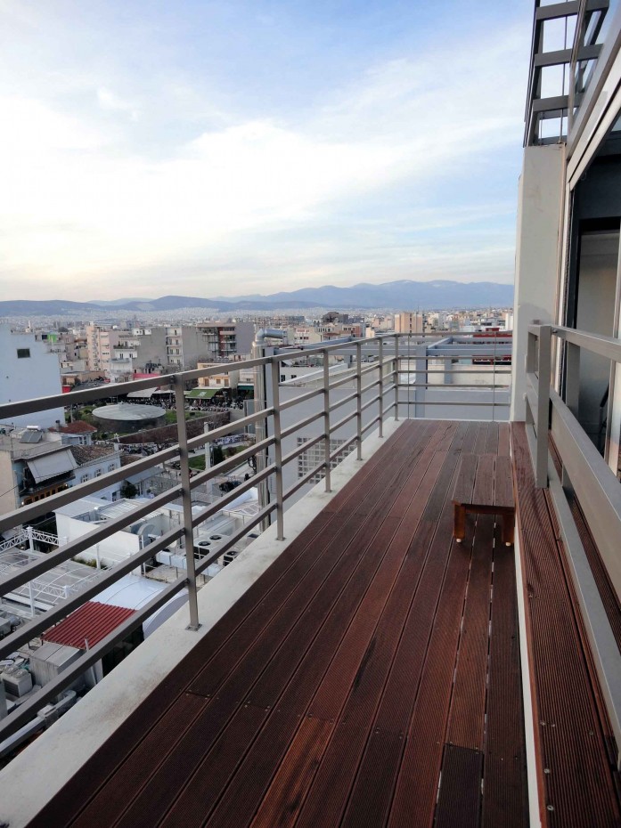 terrace deck with bangirai wood